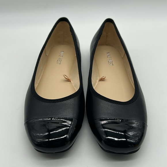 Nine West Black Patent Flats Vegan Women’s Shoes Size 7 NWB - Picture 4 of 10